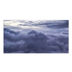 Majestic Clouds Landscape Satin Shawl 45  X 80  by dflcprintsclothing