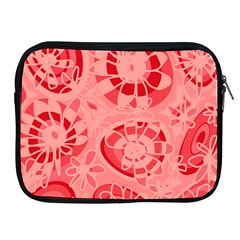 Mazipoodles Love Flowers - Just Red Apple Ipad 2/3/4 Zipper Cases by Mazipoodles