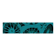 Mazipoodles Love Flowers - Just Dark Teal Velvet Scrunchie by Mazipoodles