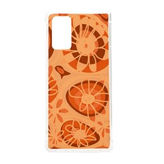 Mazipoodles Love Flowers- Just Orange Samsung Galaxy Note 20 Tpu Uv Case by Mazipoodles