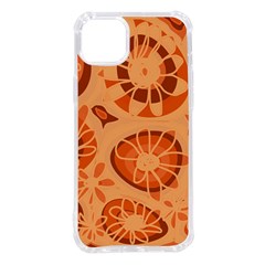 Mazipoodles Love Flowers- Just Orange Iphone 14 Plus Tpu Uv Print Case by Mazipoodles