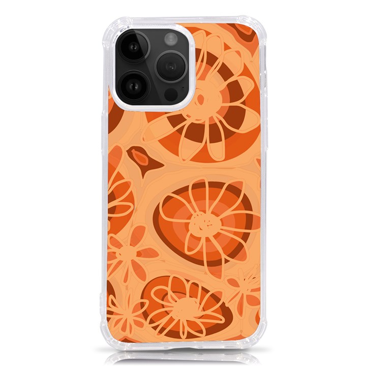 Mazipoodles Love Flowers- Just Orange iPhone 14 Pro Max TPU UV Print Case