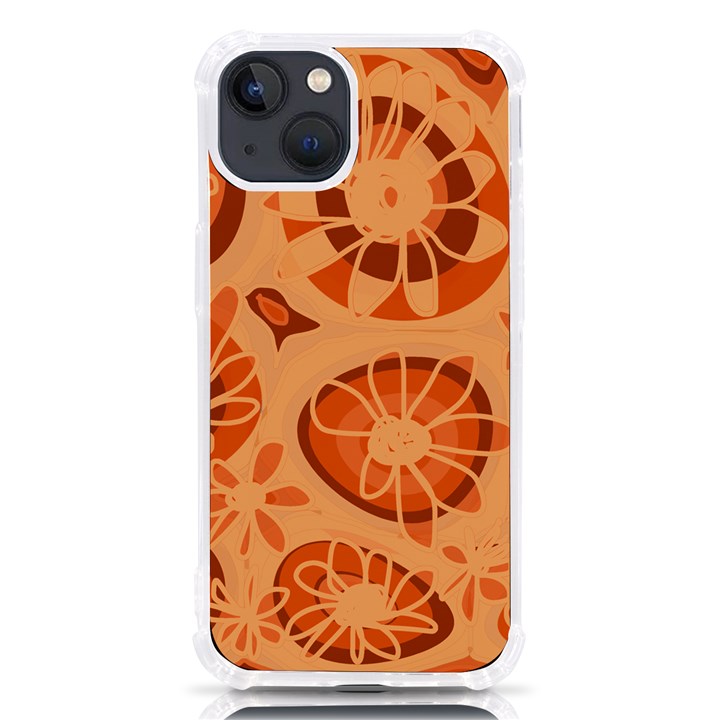 Mazipoodles Love Flowers- Just Orange iPhone 13 TPU UV Print Case