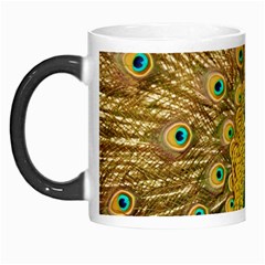 Peacock Feather Bird Peafowl Morph Mug by Cemarart