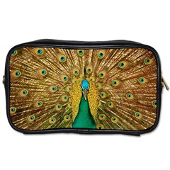 Peacock Feather Bird Peafowl Toiletries Bag (two Sides) by Cemarart