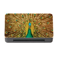 Peacock Feather Bird Peafowl Memory Card Reader With Cf by Cemarart