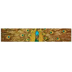 Peacock Feather Bird Peafowl Large Premium Plush Fleece Scarf  by Cemarart