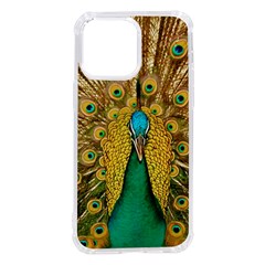 Peacock Feather Bird Peafowl Iphone 14 Pro Max Tpu Uv Print Case by Cemarart