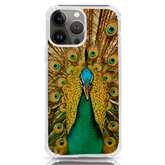 Peacock Feather Bird Peafowl Iphone 13 Pro Max Tpu Uv Print Case by Cemarart