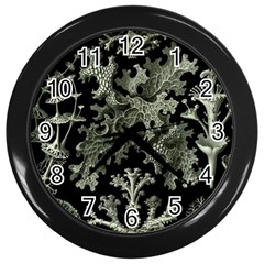 Weave Haeckel Lichenes Photobionten Wall Clock (black) by Cemarart