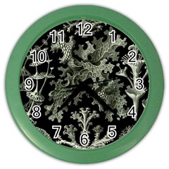 Weave Haeckel Lichenes Photobionten Color Wall Clock by Cemarart