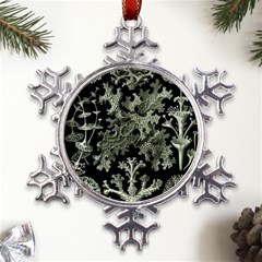 Weave Haeckel Lichenes Photobionten Metal Large Snowflake Ornament by Cemarart