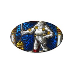 Knight Armor Sticker (oval) by Cemarart