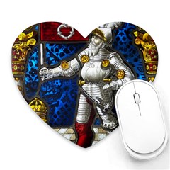 Knight Armor Heart Mousepad by Cemarart