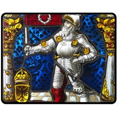 Knight Armor Fleece Blanket (medium) by Cemarart