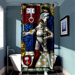 Knight Armor Shower Curtain 36  X 72  (stall)  by Cemarart