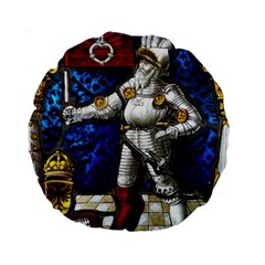 Knight Armor Standard 15  Premium Round Cushions by Cemarart