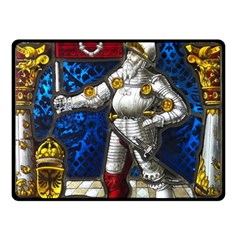 Knight Armor Two Sides Fleece Blanket (small) by Cemarart