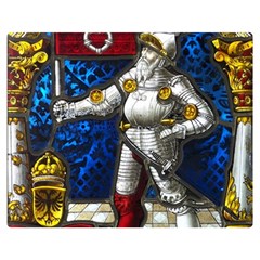 Knight Armor Two Sides Premium Plush Fleece Blanket (medium) by Cemarart