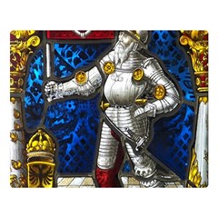 Knight Armor Two Sides Premium Plush Fleece Blanket (large) by Cemarart