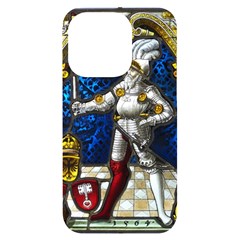 Knight Armor Iphone 14 Pro Black Uv Print Case by Cemarart