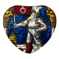 Knight Armor Heart Glass Fridge Magnet (4 Pack) by Cemarart