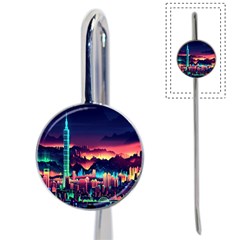 Cityscape Building Painting 3d City Illustration Book Mark by Bedest