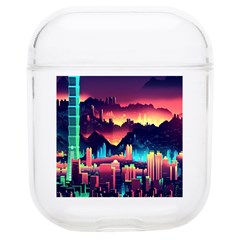 Cityscape Building Painting 3d City Illustration Soft Tpu Airpods 1/2 Case by Bedest