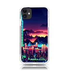 Cityscape Building Painting 3d City Illustration Iphone 11 Tpu Uv Print Case by Bedest