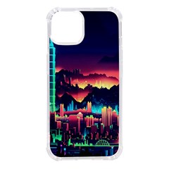 Cityscape Building Painting 3d City Illustration Iphone 14 Tpu Uv Print Case by Bedest