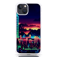 Cityscape Building Painting 3d City Illustration Iphone 13 Tpu Uv Print Case by Bedest