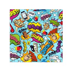 Graffiti Word Seamless Pattern Square Satin Scarf (30  X 30 ) by Bedest