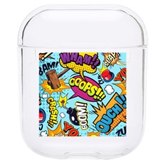 Comic Elements Colorful Seamless Pattern Hard Pc Airpods 1/2 Case