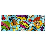 Comic Elements Colorful Seamless Pattern Banner and Sign 8  x 3  Front