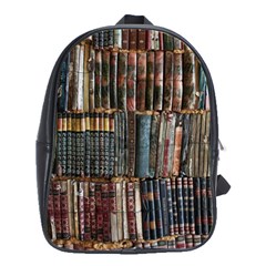 Psychedelic Digital Art Artwork Landscape Colorful School Bag (large) by Bedest