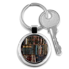 Abstract Colorful Texture Key Chain (round) by Bedest