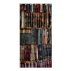 Assorted Title Of Books Piled In The Shelves Assorted Book Lot Inside The Wooden Shelf Shower Curtain 36  X 72  (stall)  by Bedest