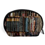 Assorted Title Of Books Piled In The Shelves Assorted Book Lot Inside The Wooden Shelf Accessory Pouch (Large) Front