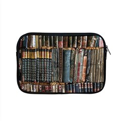 Assorted Title Of Books Piled In The Shelves Assorted Book Lot Inside The Wooden Shelf Apple Macbook Pro 15  Zipper Case by Bedest