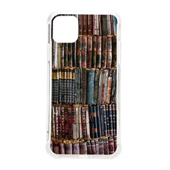 Assorted Title Of Books Piled In The Shelves Assorted Book Lot Inside The Wooden Shelf Iphone 11 Pro Max 6 5 Inch Tpu Uv Print Case