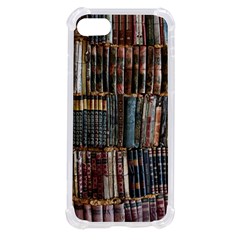 Assorted Title Of Books Piled In The Shelves Assorted Book Lot Inside The Wooden Shelf Iphone Se by Bedest