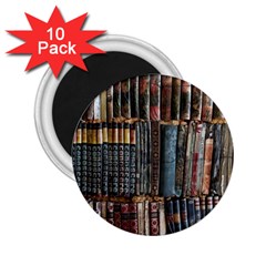 Pile Of Books Photo Of Assorted Book Lot Backyard Antique Store 2 25  Magnets (10 Pack)  by Bedest