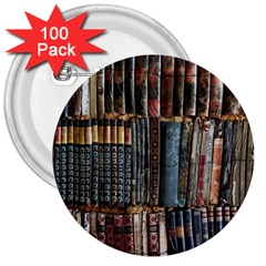 Pile Of Books Photo Of Assorted Book Lot Backyard Antique Store 3  Buttons (100 Pack)  by Bedest