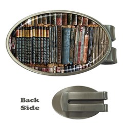 Pile Of Books Photo Of Assorted Book Lot Backyard Antique Store Money Clips (oval)  by Bedest