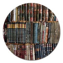 Pile Of Books Photo Of Assorted Book Lot Backyard Antique Store Magnet 5  (round) by Bedest