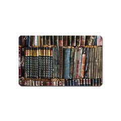 Pile Of Books Photo Of Assorted Book Lot Backyard Antique Store Magnet (name Card) by Bedest