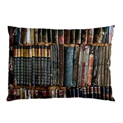 Pile Of Books Photo Of Assorted Book Lot Backyard Antique Store Pillow Case by Bedest