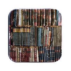 Pile Of Books Photo Of Assorted Book Lot Backyard Antique Store Square Metal Box (black) by Bedest