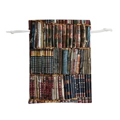 Pile Of Books Photo Of Assorted Book Lot Backyard Antique Store Lightweight Drawstring Pouch (l) by Bedest