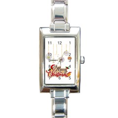 Merry Christmas  Rectangle Italian Charm Watch by bego